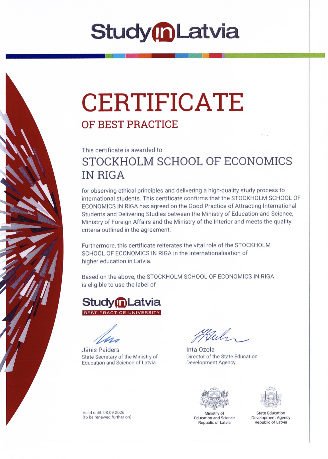 Best Practice Sertificate